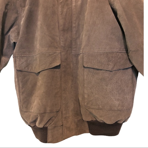 Vintage Leather Bomber Jacket American Outpost Sm - Picture 2 of 9